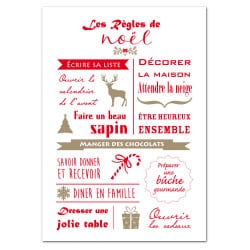 POSTER LES REGLES DE NOÀL (POST0072)