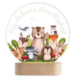 veilleuse led bébé animaux de la forêt lampe veilleuse décorative chambre enfant