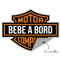 Sticker autocollant Bébé Motard à bord