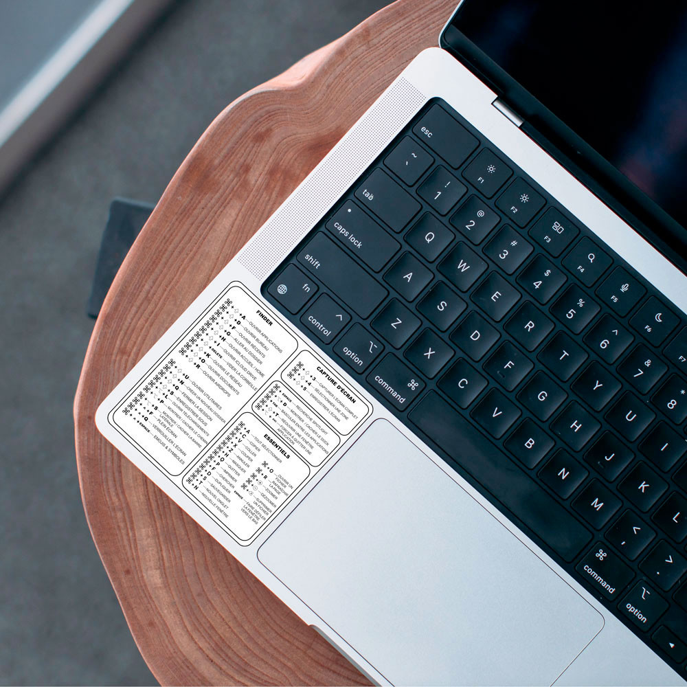 Sticker Commande Autocollant Raccourcis Clavier Mac / Windows. Stickers de commandes ...
