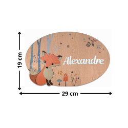 dimensions plaque renard