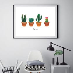 POSTER CACTUS EN POT (POST0129)