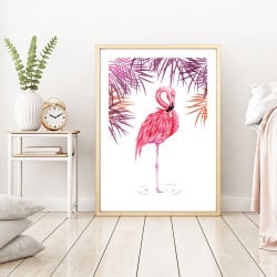 POSTER FLAMENT ROSE (POST0130)