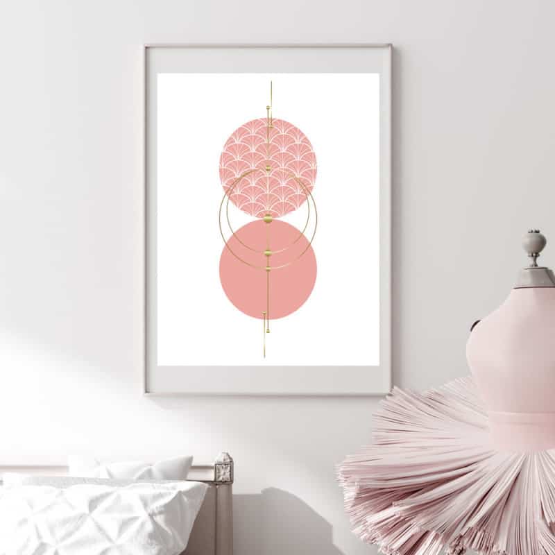 POSTER PINK GOLG CIRCLE (POST0139)