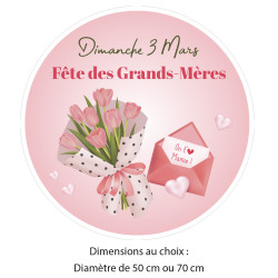 sticker grand format fête des grands mères