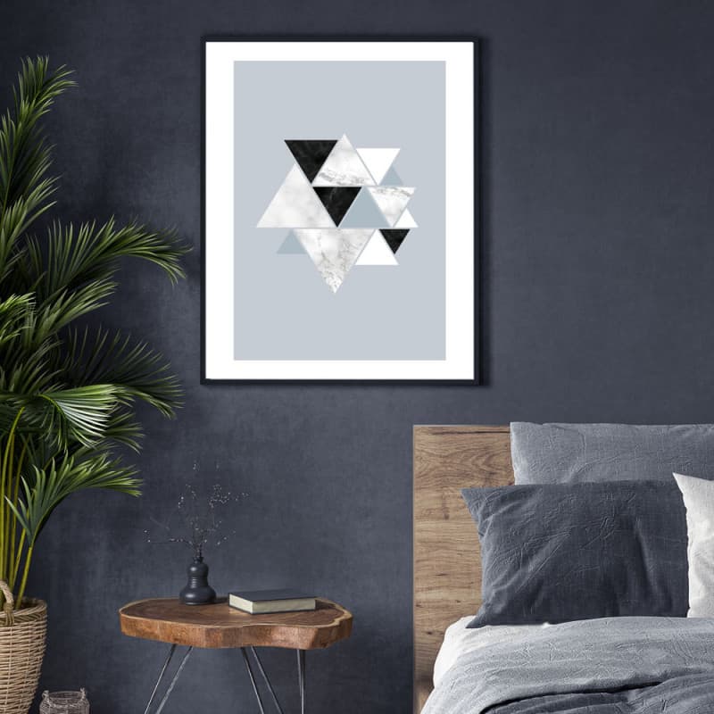 POSTER CHIC MARBRE TRIANGLE (POST0147)