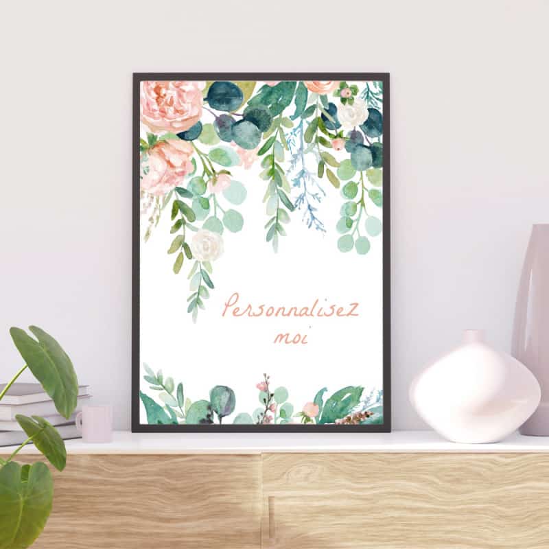 POSTER FEUILLES PERSONNALISABLE (POST0175)