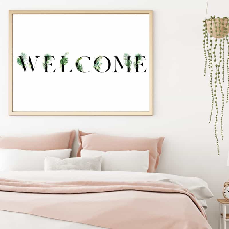 POSTER WELCOME CALLIGRAPHIE (POST0178)