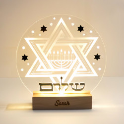 Veilleuse judaïque décoration personnalisable