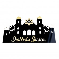 Shabbat shalom noir et or