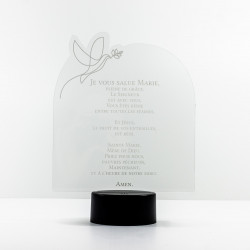 Veilleuse prière chrétienne Je vous salue Marie