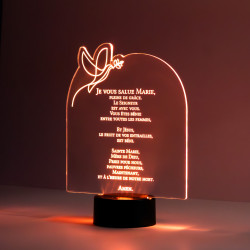 Décoration Je vous salue Marie lumineux