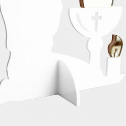 Pieds plexi blanc