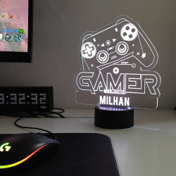lampe veilleuse décorative gaming chambre enfant bureau adolescent