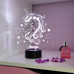 veilleuse led licorne à poser décoration chambre