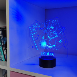 lampe veilleuse led manga couleur lumière bleu