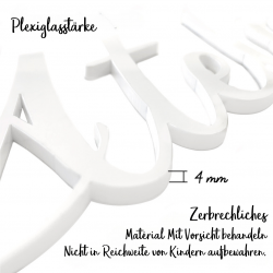 Beschreibung Dicke Plexiglas deutsche Türplatte