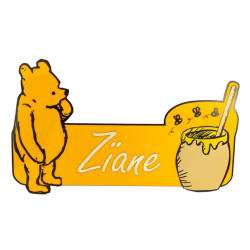 Tête de lit en plexi jaune Winnie l'ourson