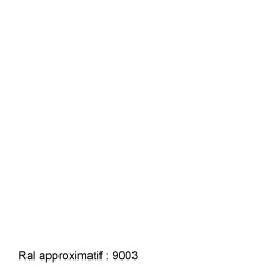 adhésif blanc brillant - RAL 9003