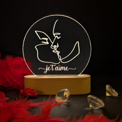 lampe led saint valentin je t'aime