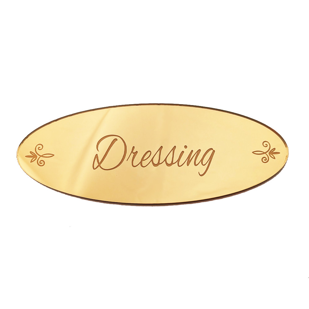 plaque dressing en miroir or plaque dressing en miroir or
