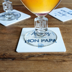 sous-verres personnalisés cadeau original papa