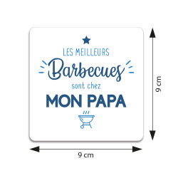 sous-verre personnalisé les meilleurs barbecues sont chez mon papa