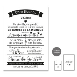 Cadeau personnalisé nounou
