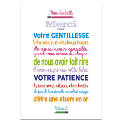 Poster Merci ATSEM
