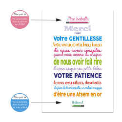 Poster ATSEM personnalisé avec prénom
