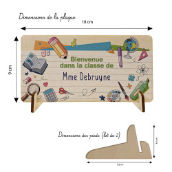 Pancarte bois maîtresse personnalisée