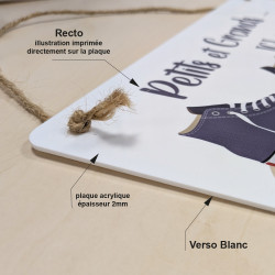 Plaque acrylique Petits et Grands ici on enlève ses chaussures merci