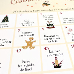 Affiche papier 24 activités à faire en attendant Noël