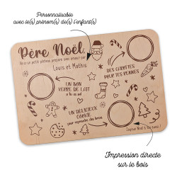 Plateau père noël à personnaliser