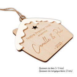 Décoration premier noël Chalet enneigé