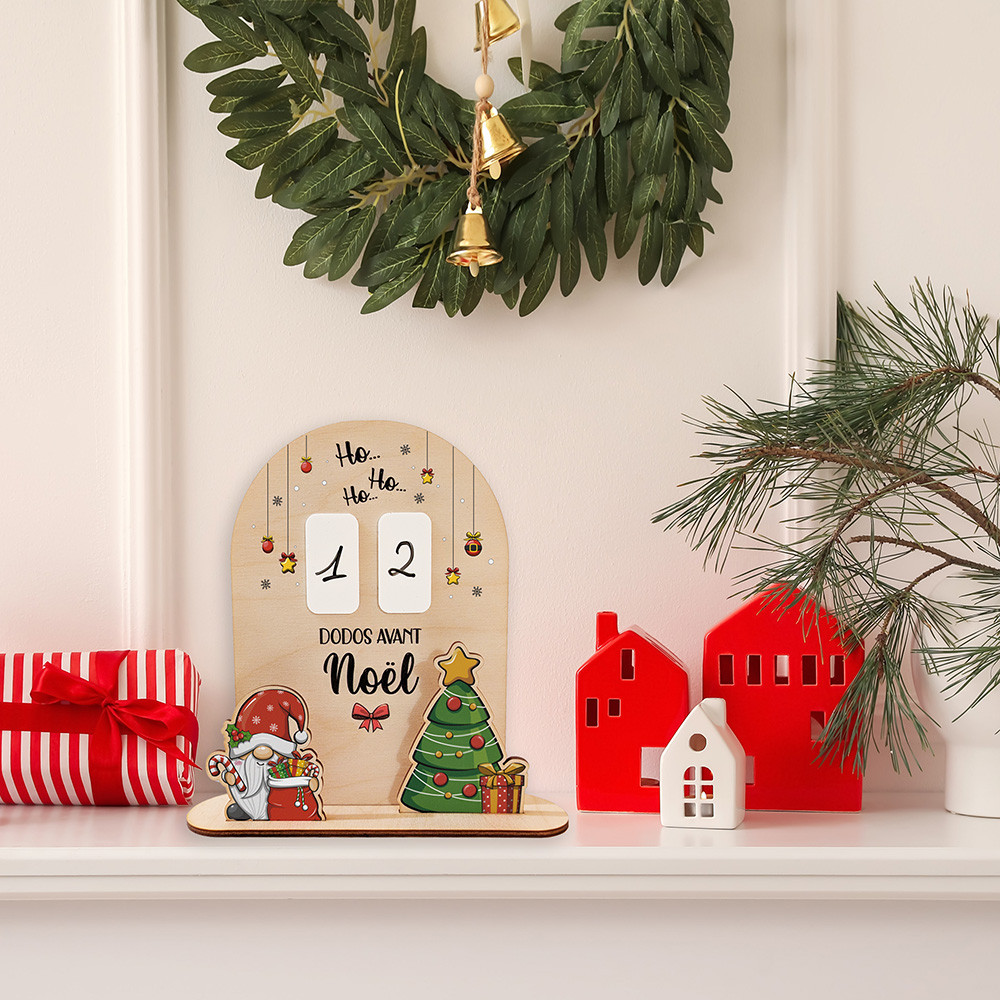 calendrier compte à rebours en bois nombre de dodos jusqu'à noël calendrier compte à rebours en bois nombre de dodos jusqu'à noël