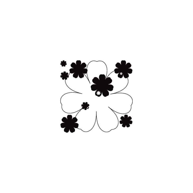 STICKERS FLEURS FLORAL (B0101)