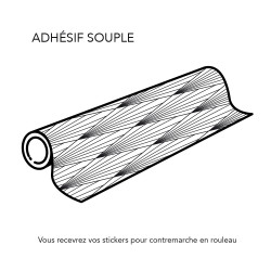 Contremarches autocollantes motifs art déco