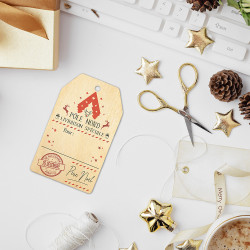 Etiquette à personnaliser cadeau de noël