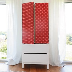 ADHESIF AU METRE ASPECT POIS ROUGE