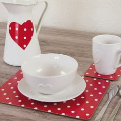 ADHESIF AU METRE ASPECT POIS ROUGE