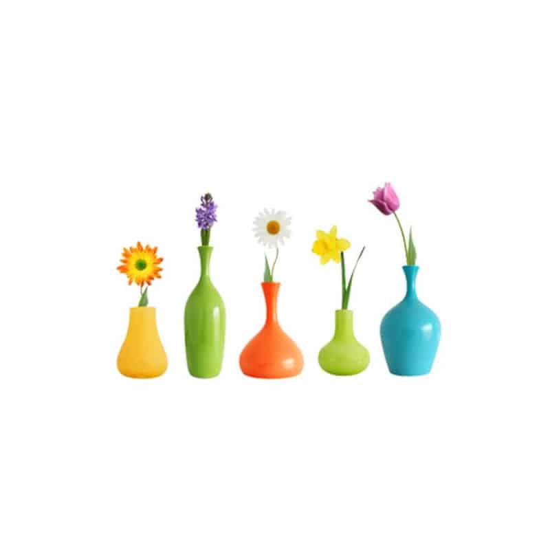 STICKER VASES FLEURIS (B0285)