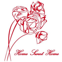 STICKERS HOME SWEET HOME 2 (B0363)
