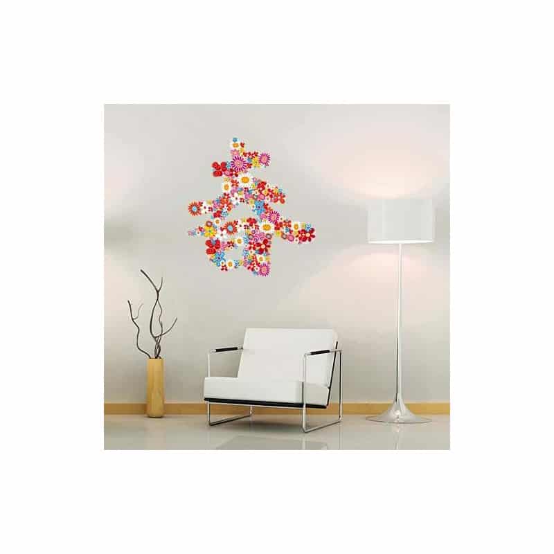 STICKERS SYMBOLE FLEURI LE PRINTEMPS (C0101)