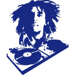 STICKERS BOB MARLEY (D0043)