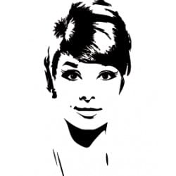 STICKER AUDREY HEPBURN (D0057)