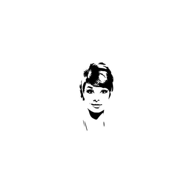 STICKER AUDREY HEPBURN (D0057)