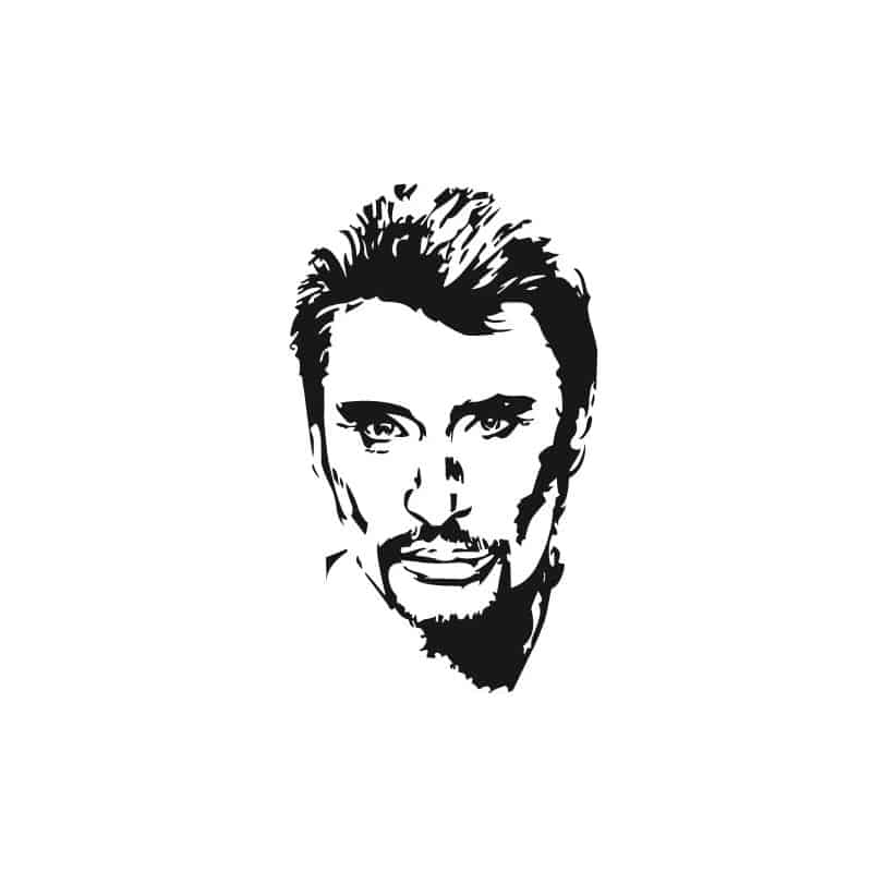 STICKER JOHNNY HALLIDAY (D0092)