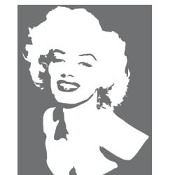 STICKERS MARILYN MONROE 2 (D0663)