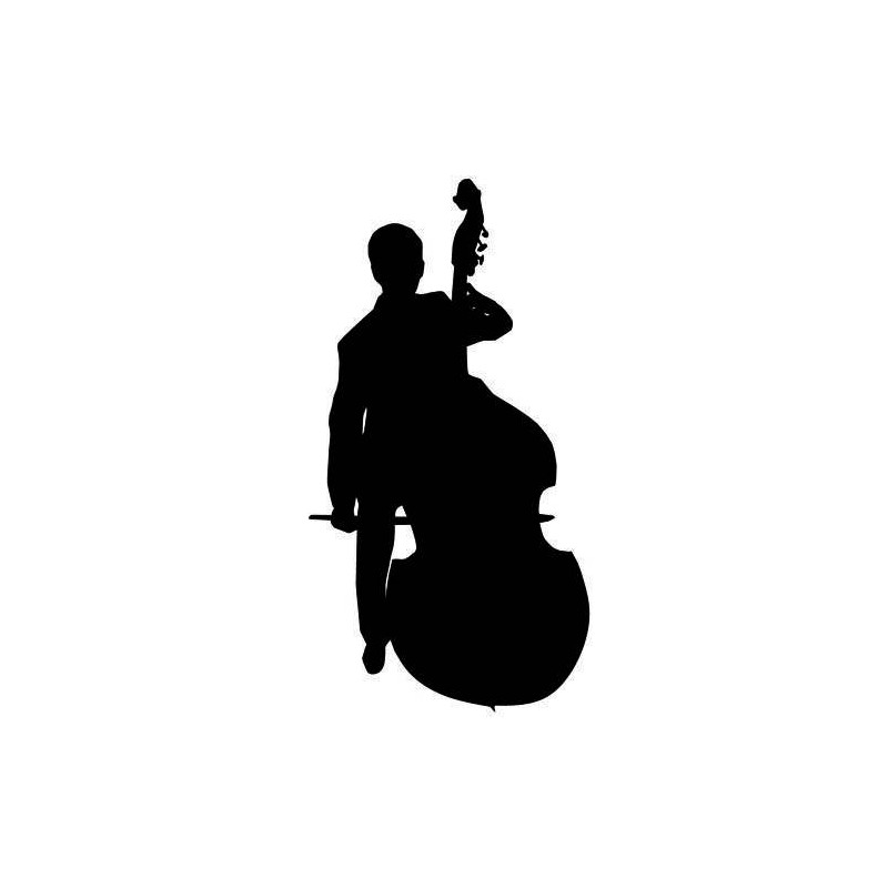 STICKER VIOLONCELLISTE HOMME (D0671)